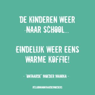 Moeders in het zuiden en noorden kunnen weer genieten van een warm bakkie pleur☕! Volgende week zijn jullie aan de beurt 'ontaarde' moeders in het midden van het landð!